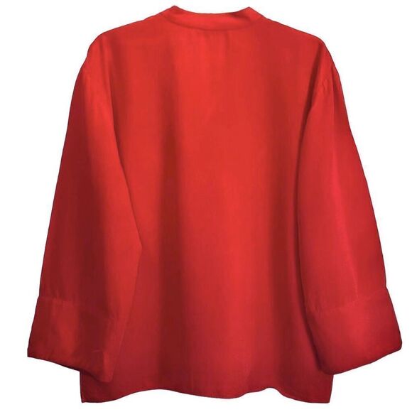 Zara Viscose Tunic with 3/4 Sleeves in Muted Red Women’s M - Picture 6 of 10